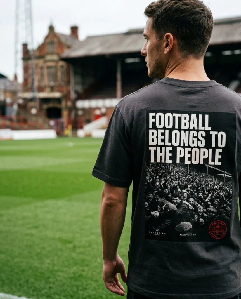 Football Belongs To The People football culture t-shirt — Kaiser FC archive