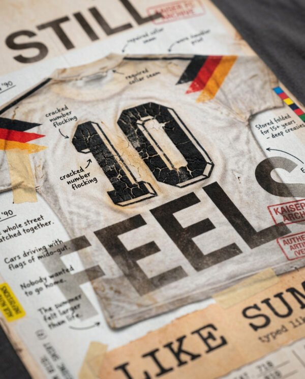 It Still Feels Like Summer Germany 1990 T-Shirt | Vintage Germany World Cup Shirt | Football Memory Tee | Kaiser FC Archive No. 011D