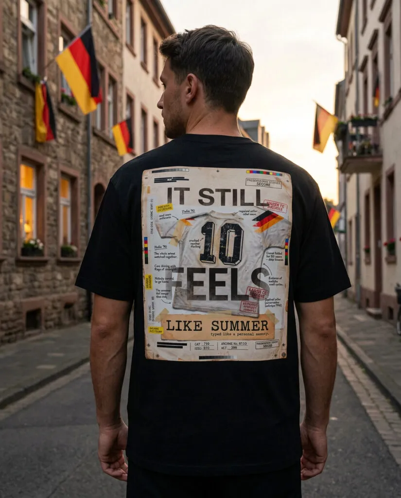 Germany 1990 Vintage World Cup football culture t-shirt — Kaiser FC archive