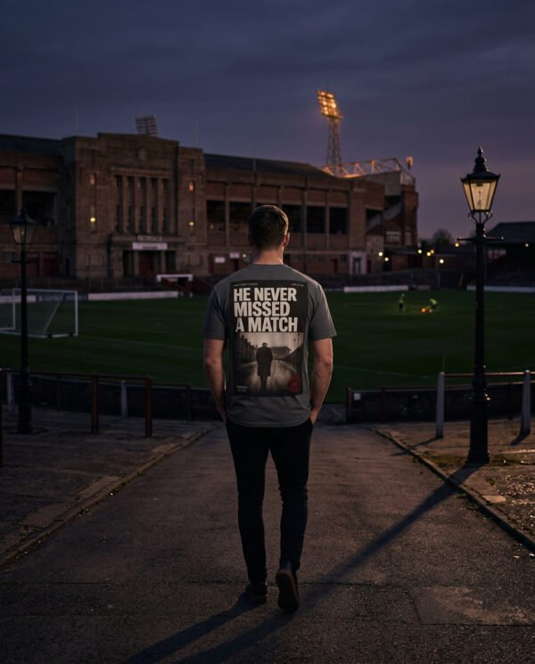 He Never Missed A Match — Football Tradition T-Shirt | Archive 005