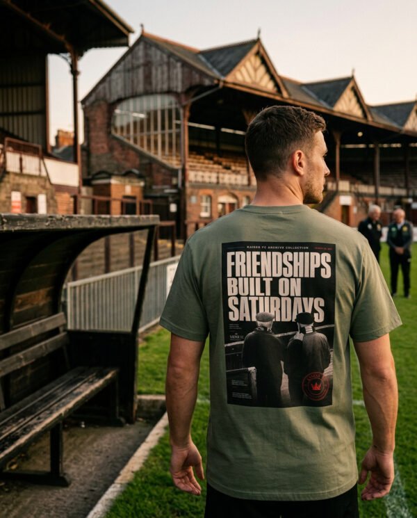 Friendships Built On Saturdays — Football Culture T-Shirt | Archive 003
