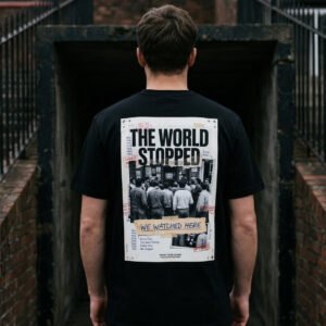 magnific_ultrarealistic-football-c_e86DMCHdqL The World Stopped T-Shirt | Every Four Years Collection | Football Culture Archive Tee | World Cup Inspired Graphic Shirt | Kaiser FC Archive No. 001
