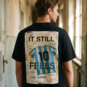 It Still Feels Like Summer T-Shirt | Argentina 1986 Archive Tee | Vintage World Cup Shirt | Football Culture T-Shirt | Kaiser FC Archive No. 010C