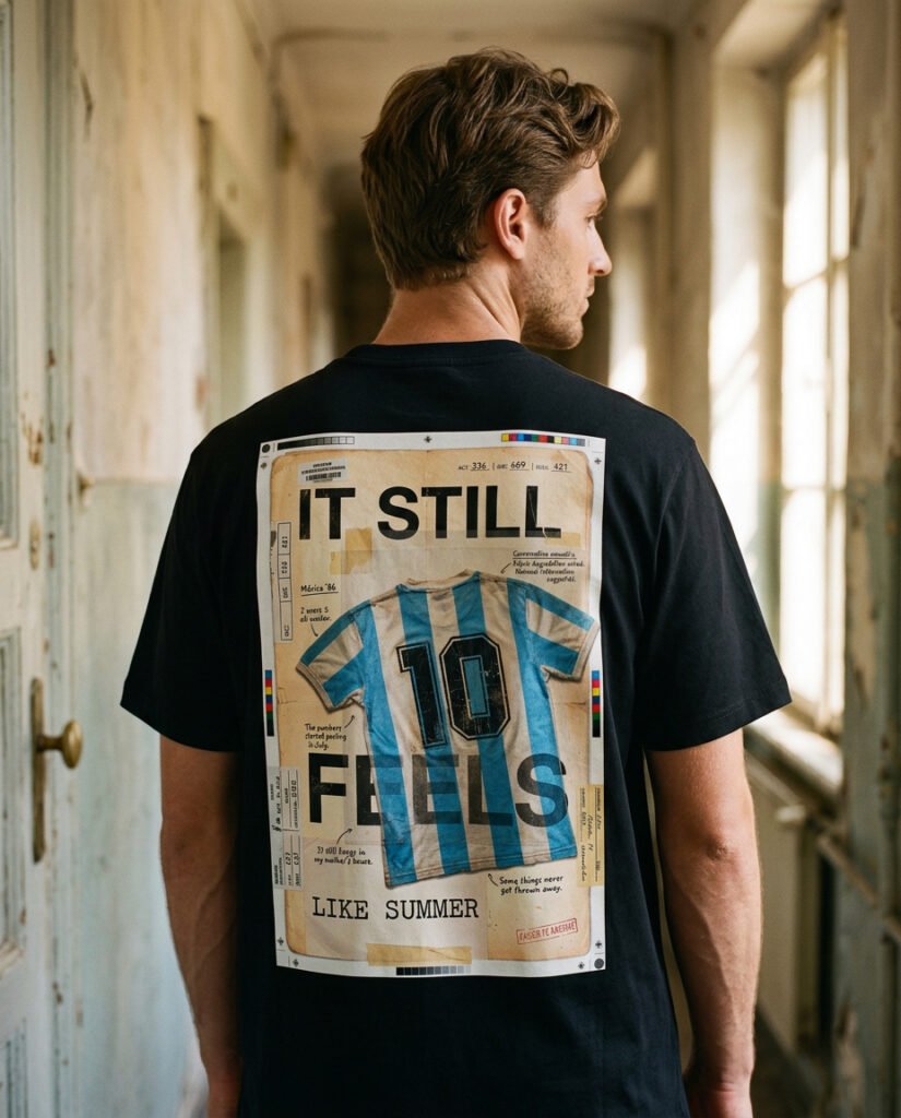 It Still Feels Like Summer T-Shirt | Argentina 1986 Archive Tee | Vintage World Cup Shirt | Football Culture T-Shirt | Kaiser FC Archive No. 010C