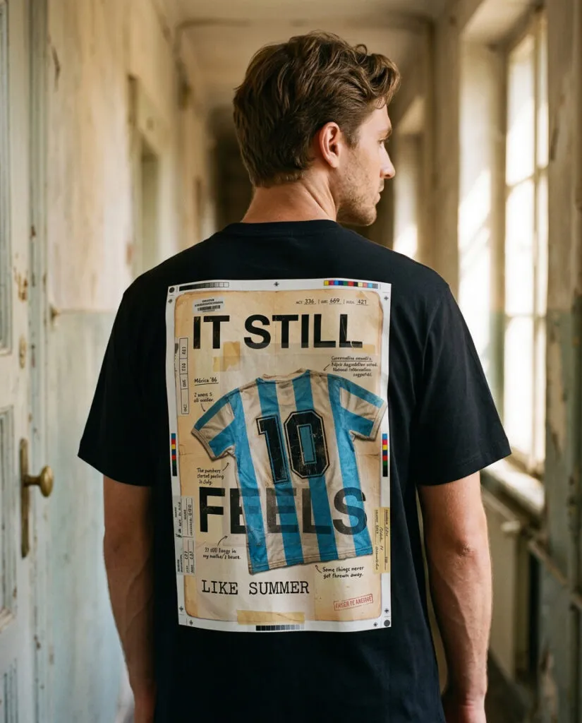 Argentina 1986 Vintage World Cup football culture t-shirt — Kaiser FC archive