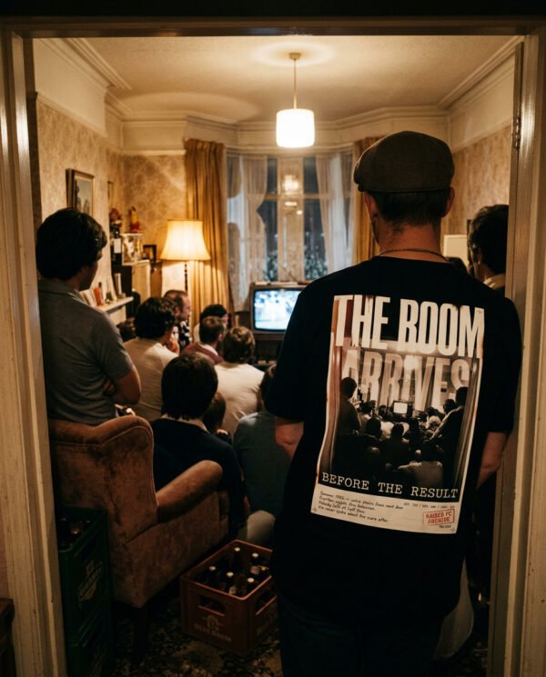 The Room Arrives Before The Result T-Shirt | World Cup Archive Tee | Kaiser FC Archive No. 009