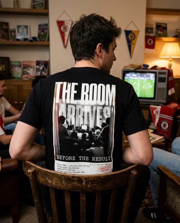 The Room Arrives Before The Result T-Shirt | World Cup Archive Tee | Kaiser FC Archive No. 009