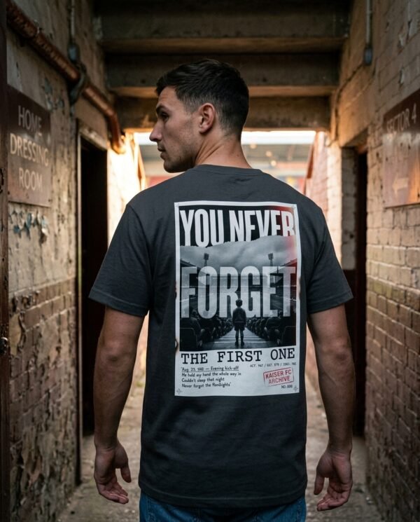 You Never Forget The First One T-Shirt | Football Memory Archive Tee | Kaiser FC Archive No. 008