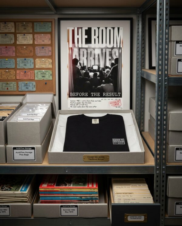 The Room Arrives Before The Result T-Shirt | World Cup Archive Tee | Kaiser FC Archive No. 009