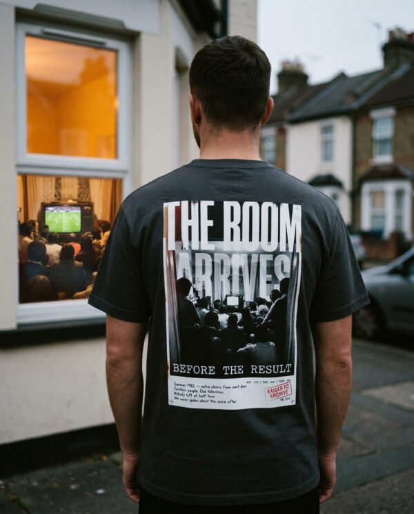 The Room Arrives Before The Result T-Shirt | World Cup Archive Tee | Kaiser FC Archive No. 009
