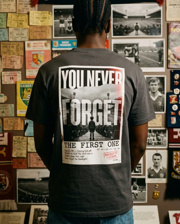 You Never Forget The First One T-Shirt | Football Memory Archive Tee | Kaiser FC Archive No. 008
